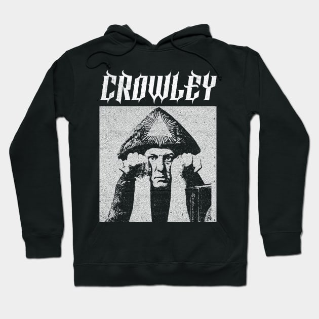 Aleister Crowley †† Occultist Vintage-Style Design Hoodie by unknown_pleasures